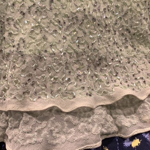 Lillie Rubin lime green Sequin skirt - Picture 8 of 8